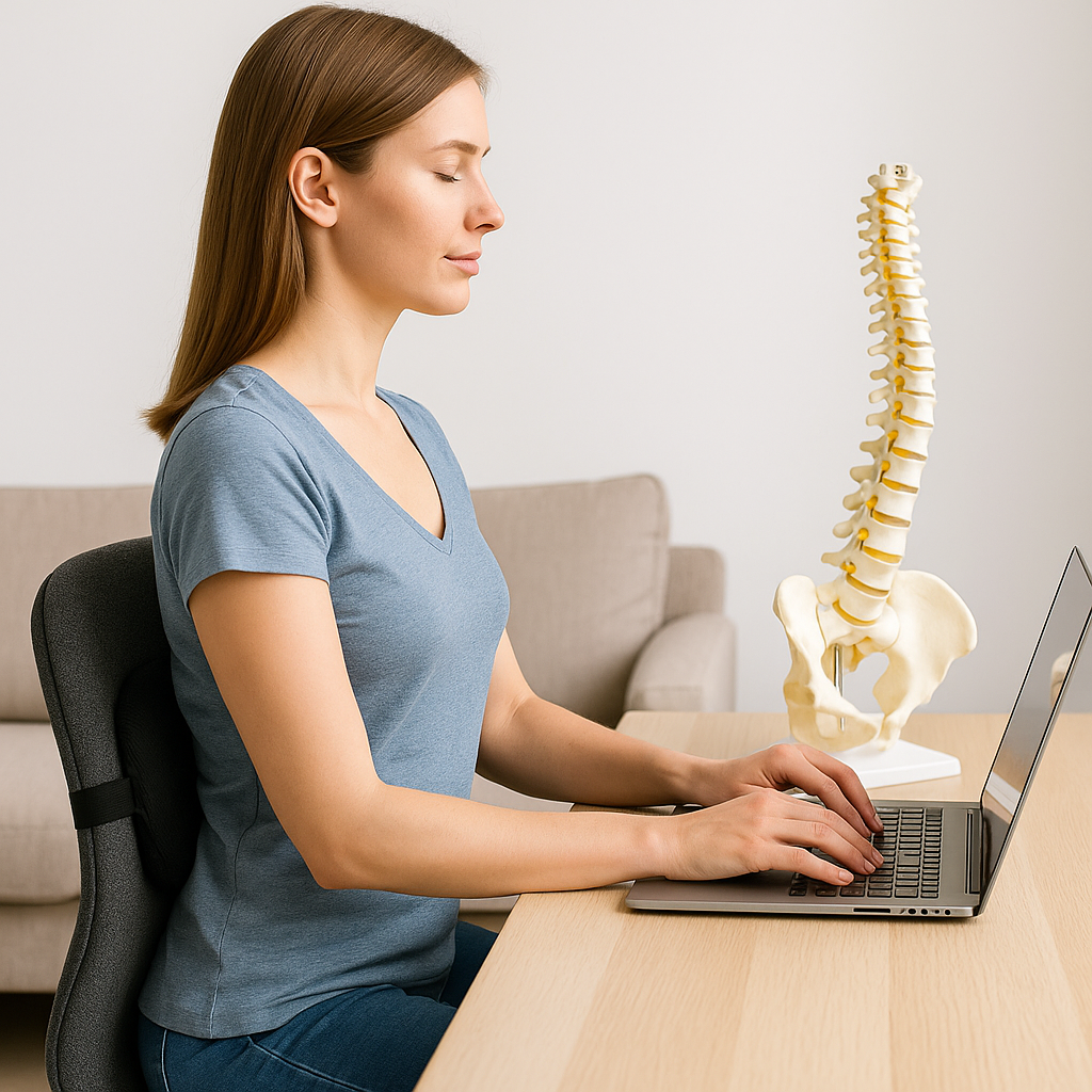 Pred a po použití korektora držania tela